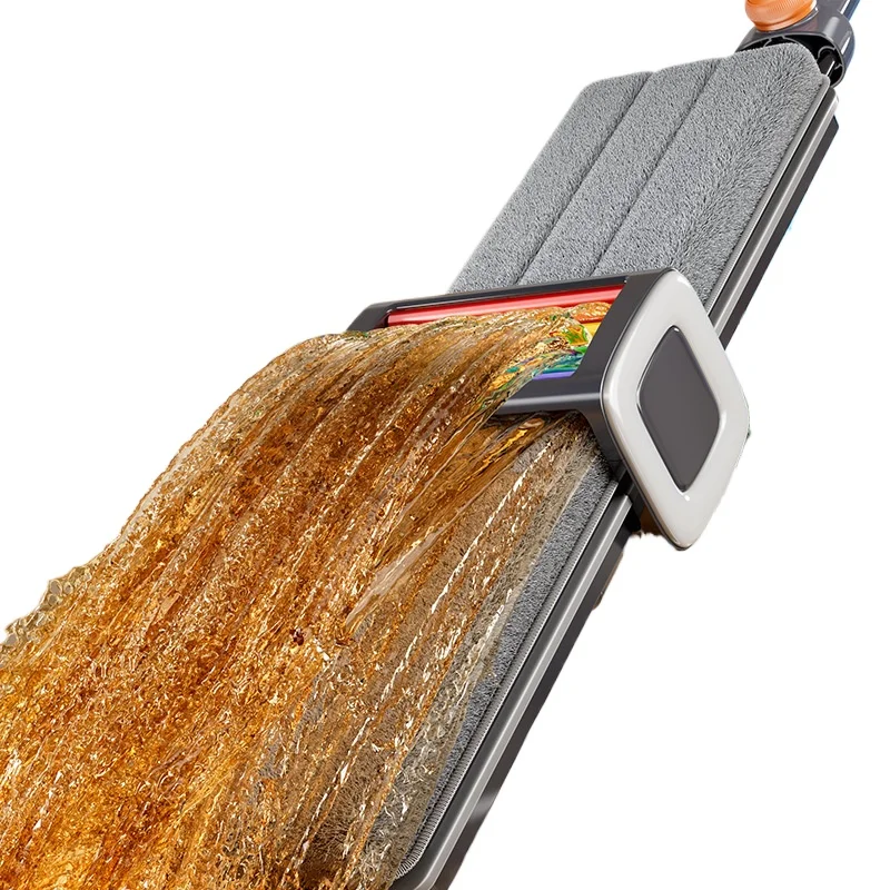 Jiabangshou 2025 New Hands-Free Flat Mop for Home Use Wet Dry Cleaning Floor Mop Set for Hardwood Tile Laminate Vinyl Floors
