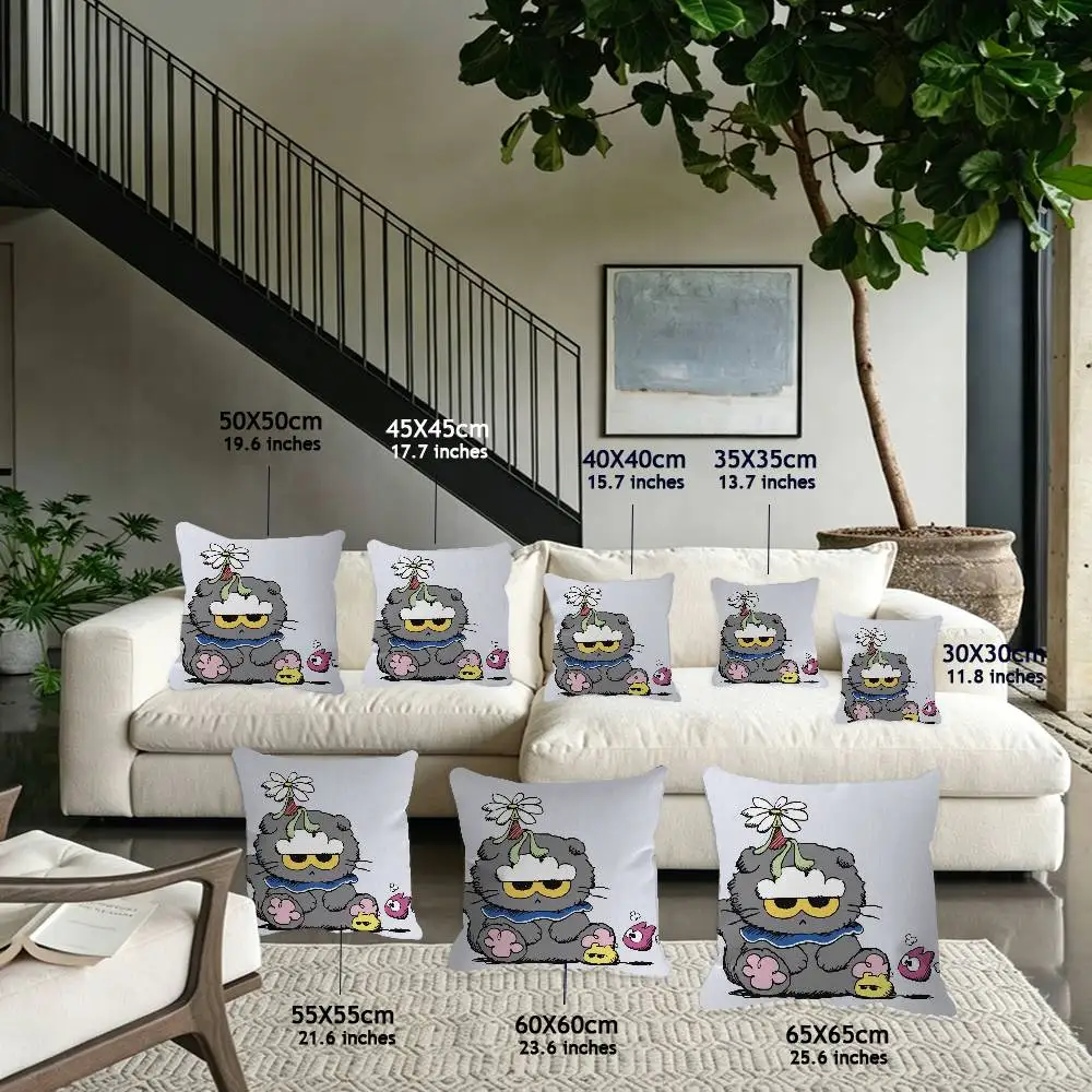 Cloud Cat Z-ZOA album Comfortable soft Pillow Case for Sofa Living Room Home Decor Protective Covers