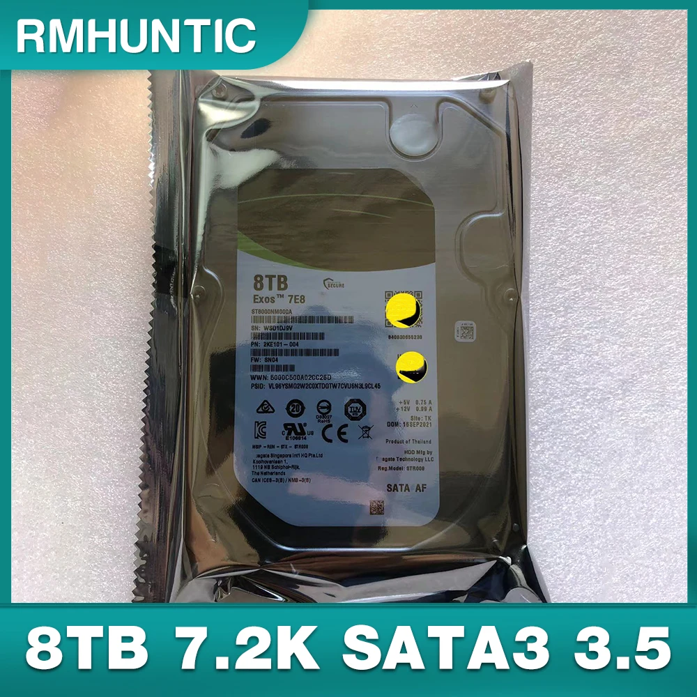 ST8000NM000A Enterprise-class Hard Disk Monitoring Dedicated 8TB 7.2K SATA3 3.5