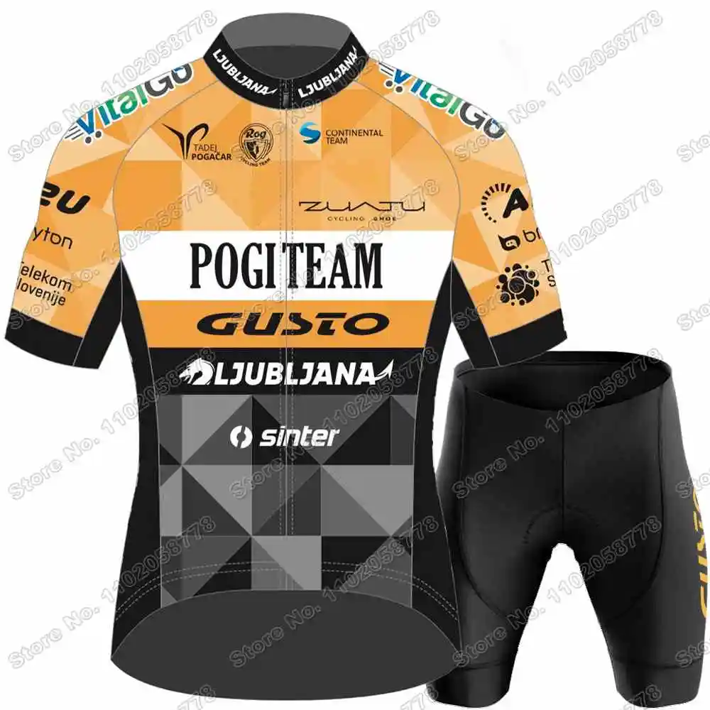 2026 Pogi Team Gusto Ljubljana Cycling Jersey Set Croatian