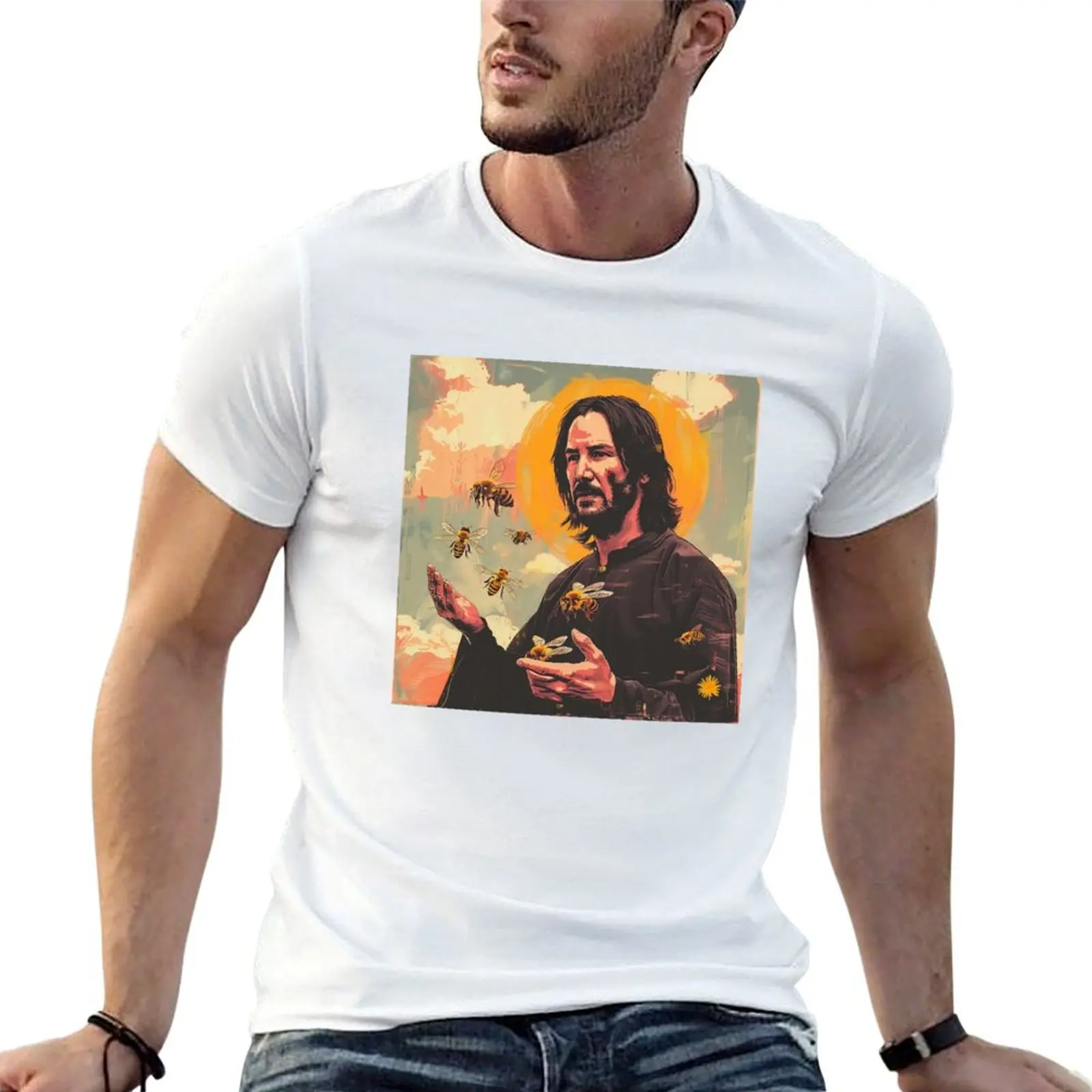 

Keanu Christ, Keanu Saint, John Wick, Bee, BABA YAGA, JOHN WICK and Bees T-Shirt t shirt personalised T-Shirt