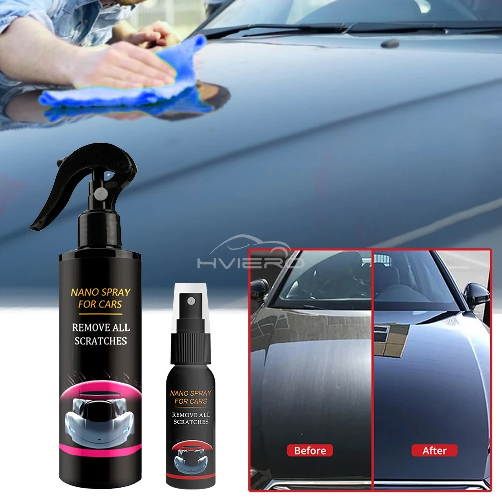 Nano Car Scratch Spray Repair Polishing Ceramic Care Coating Cleaning Agent Remove Stains Tool Auto Accessorie Wash Gloss Curing