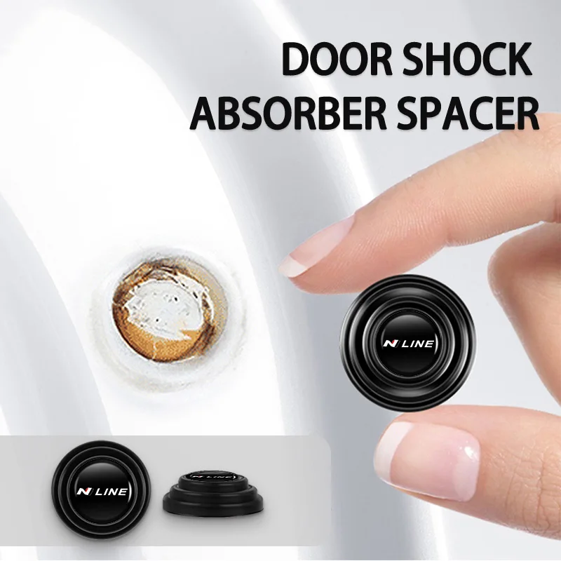 8pcs Car Door Shock Absorber Universal Protector Sticker Spacer For Hyundai N Line Tuscon NX4 I20 I30 I10 Sonata Elantra