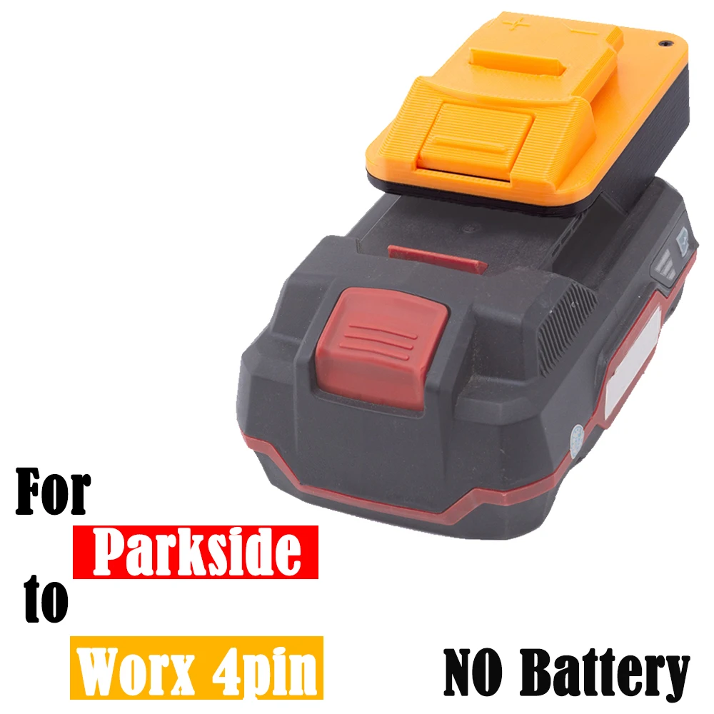 

Adapter for Lidl Parkside X20V Li-ion Battery Convert to for WORX 4PIN 20V Power Drill Tools (Not include tools and battery)