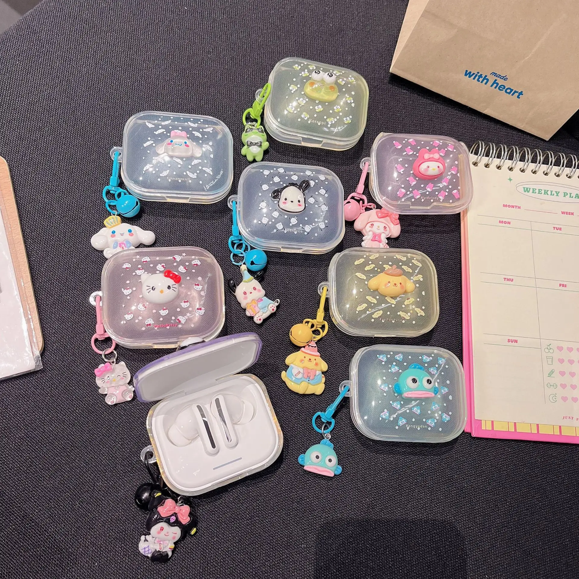 

For Redmi Buds 6 Active Case Cartoon Wireless Headset TPU Cases for Redmi Buds7S / Buds6 / Buds5 / Buds6S Protective Sleeve