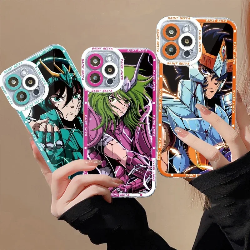 Anime Saint Seiya Phone Case For Samsung Galaxy A17 A07 A16 A15 A35 A05 A55 A35 A54 A06 A24 A14 A34 A24 A25 A53 A52 A13 Casing