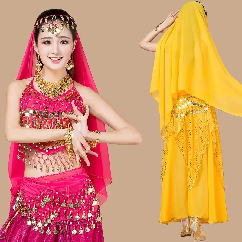 

Indian Dance Performance Costume Fem Belly Dance Set Traditional Ethnic Stage Performance Clothing 202 Autumn New Arrival
