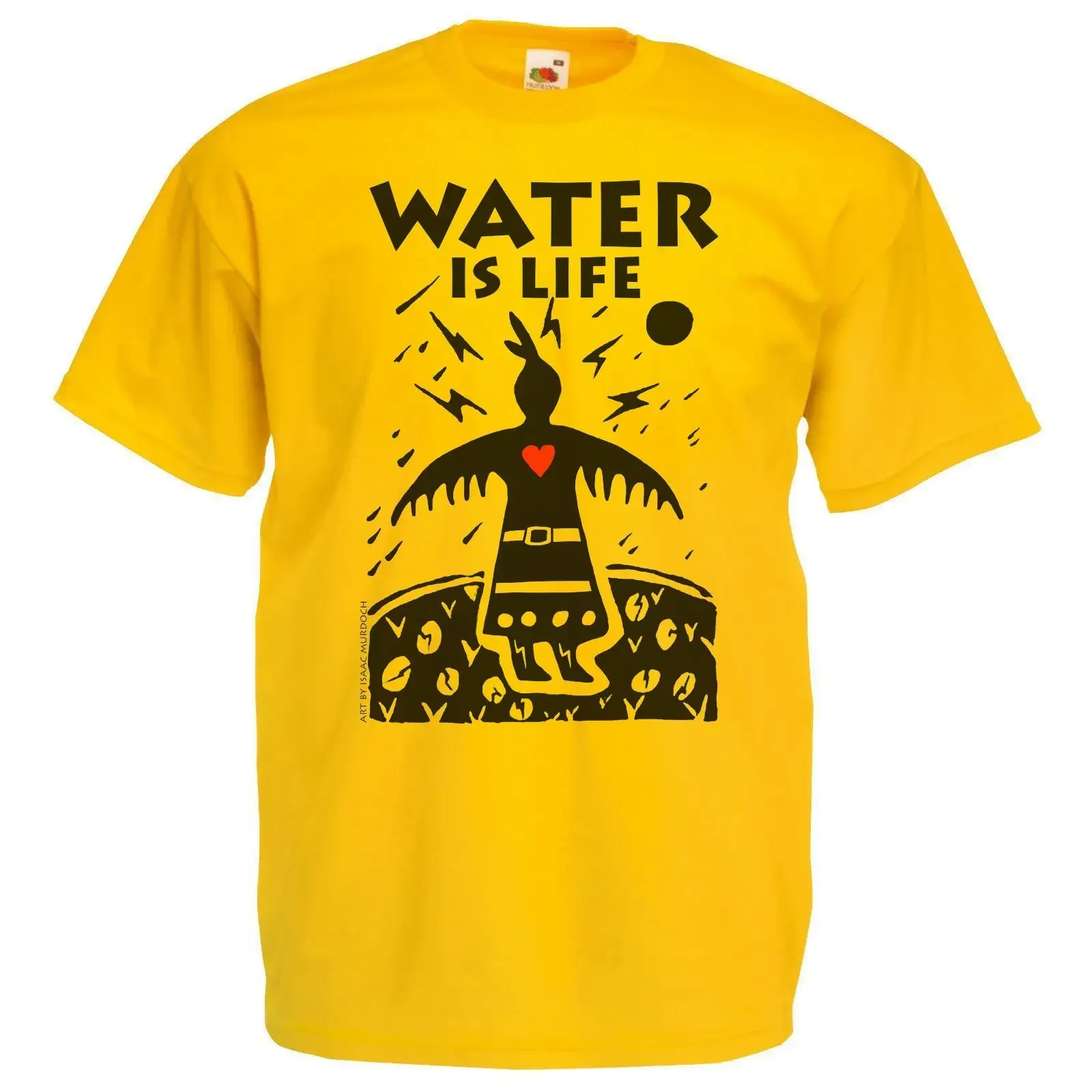 The Desolate North Yellow Water Is Life T-Shirt - PNR Water Protectors DAPL