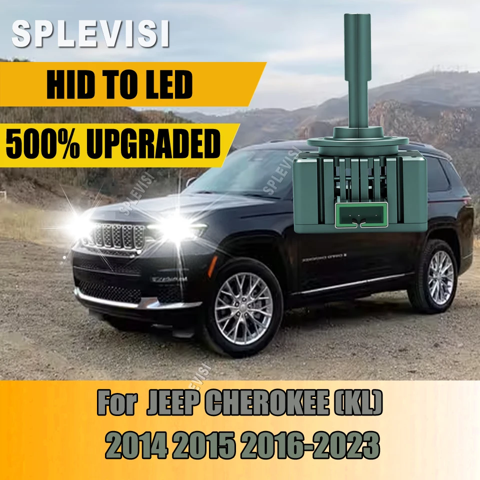 

500% Brightness CSP LED Headlight Bulbs 120W 12v 24v For JEEP CHEROKEE (KL) 2014 2015 2016 2017 2018 2019 2020 2021 2022 2023
