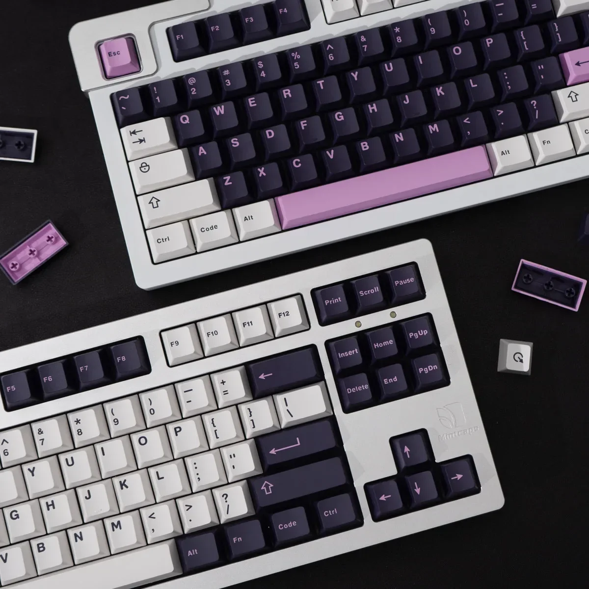 Amethyst 253-key mechanical keyboard keycap ABS two-color molding original factory height