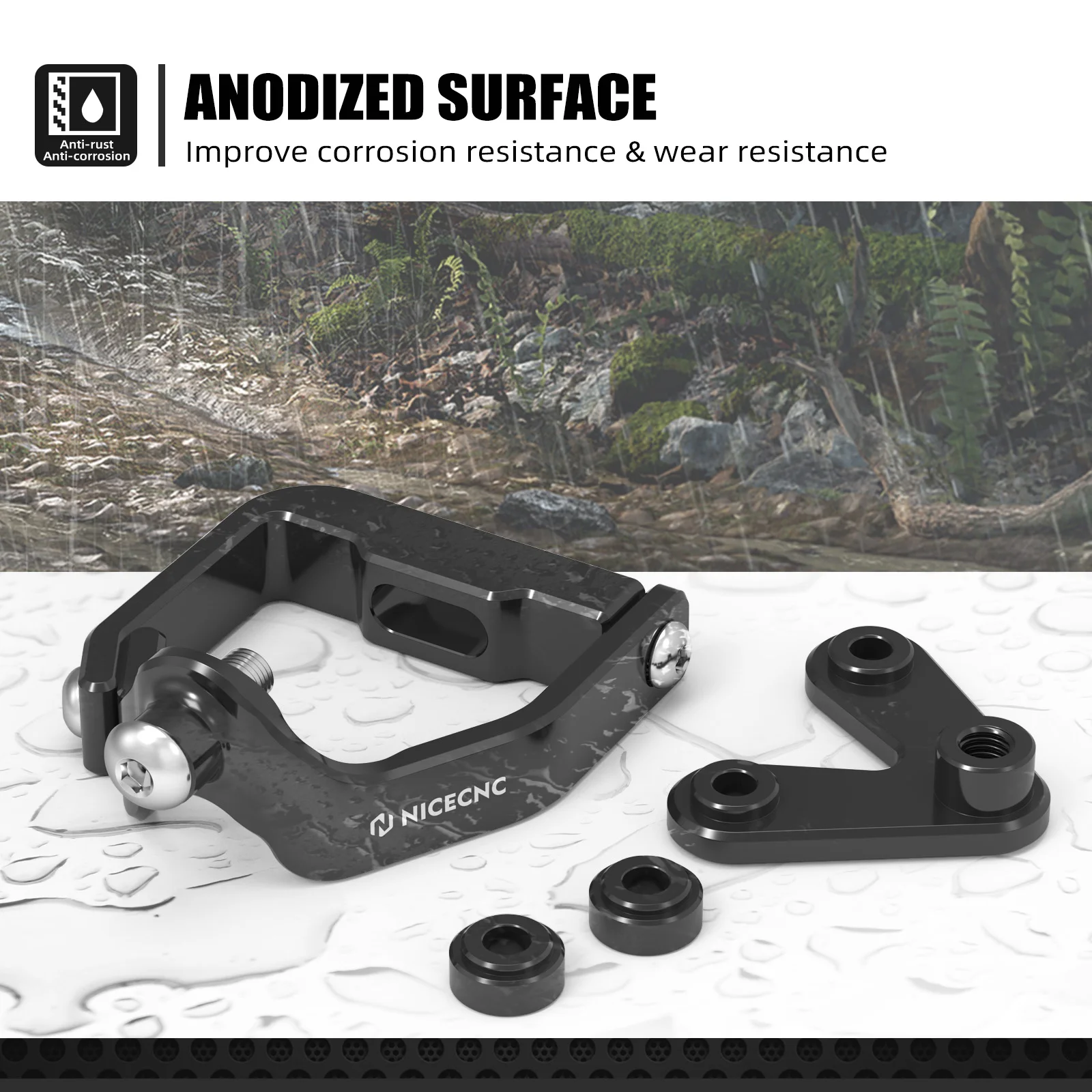NICECNC For KTM SX 125 2023-2025 Steering Stabilizer Damper Mounting Bracket SX-F 450 SX-F 250 SX 250 XC125 SX300 XC-F 450 23-25
