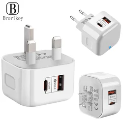 USB Type C Charger 20W PD 3.0 QC4.0 USB Fast Charging Phone Charge Plug For iPhone 13 12 11 Pro Max Samsung S20 S21 S10 S9 Note9