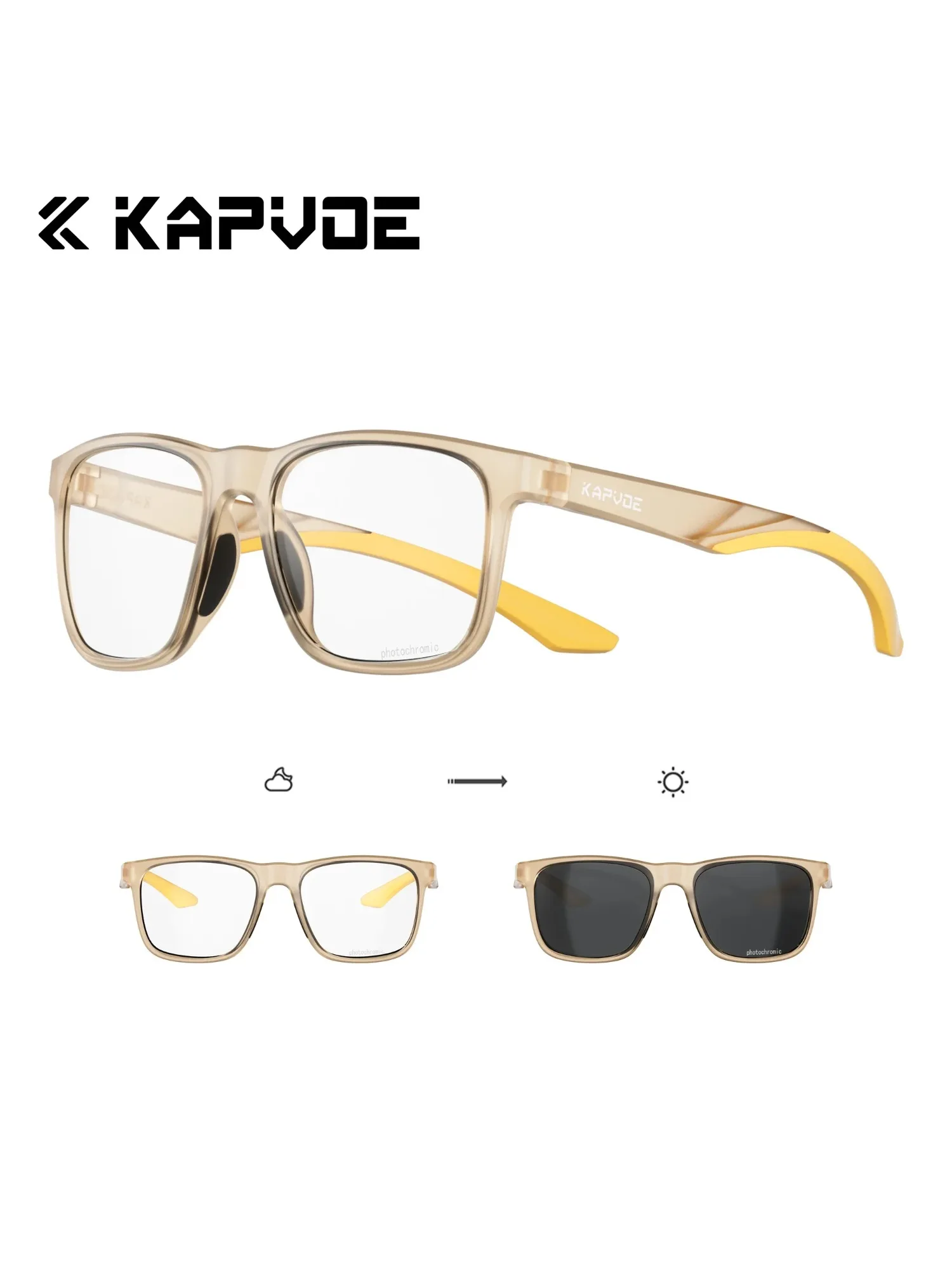 AliExpress kapvoe Kapvoe Photochromic Sunglasses Glasses Polarized Men Lightweight Frame Anti Glare Driving Fishing Golf Outdoors Running Women