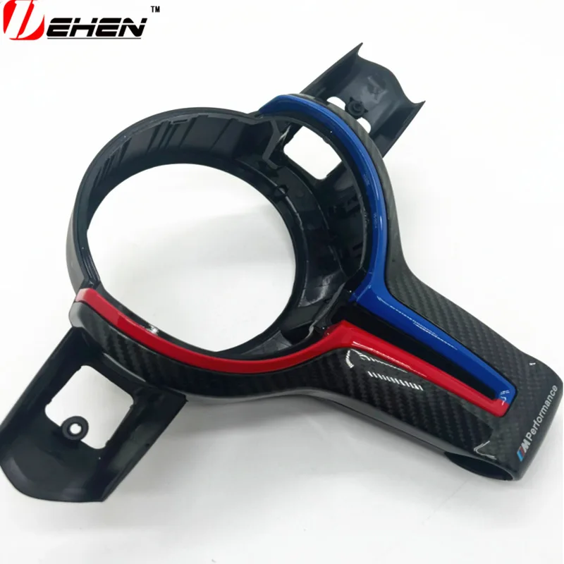 Applicable to BMW's old F series 1234567 series F20 F10F30 modified two-color carbon fiber steering wheel cover