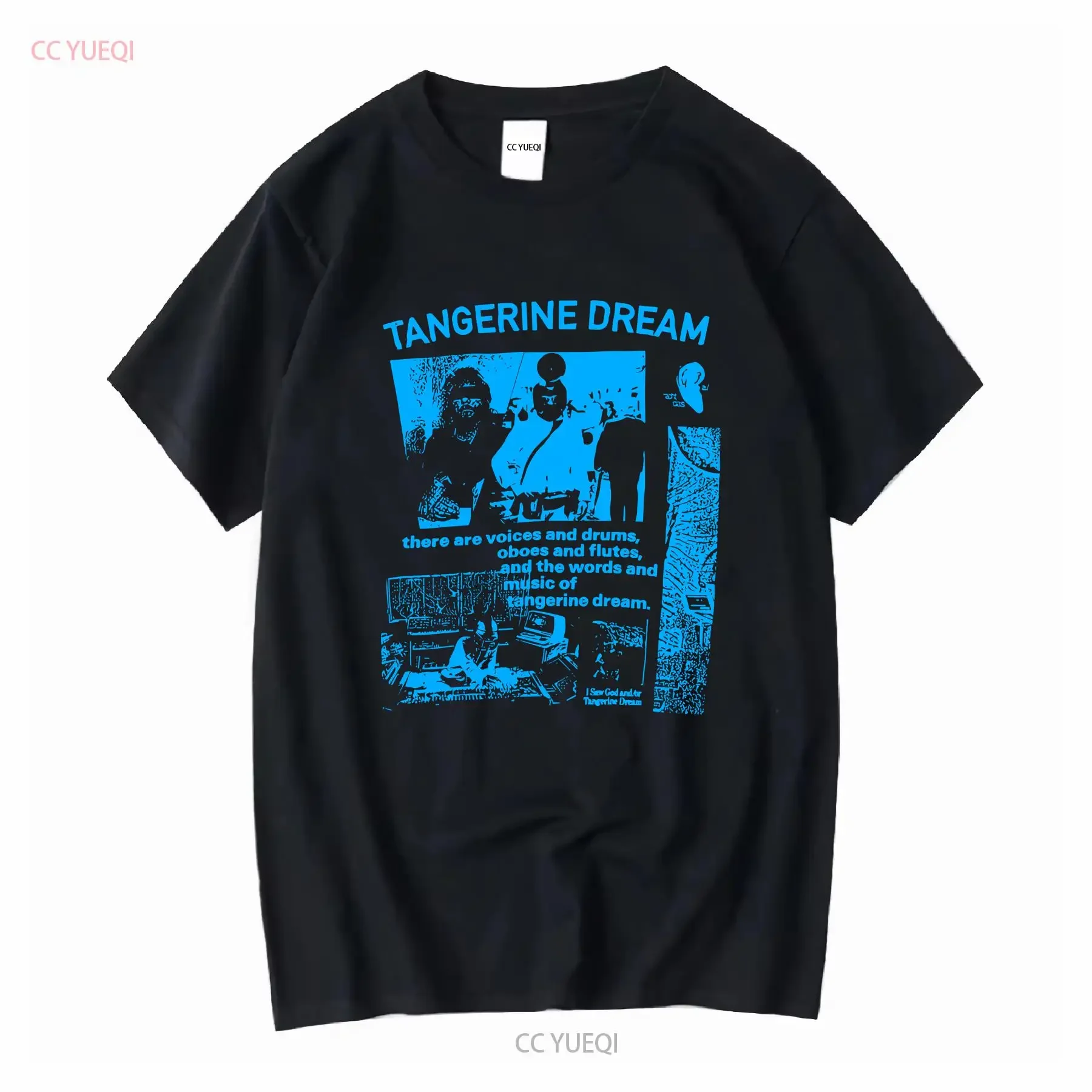 Mandarina sonho banda há vozes t camisa clássico preto s 5xl ne2362 vintage lavado streetwear macio e confortável