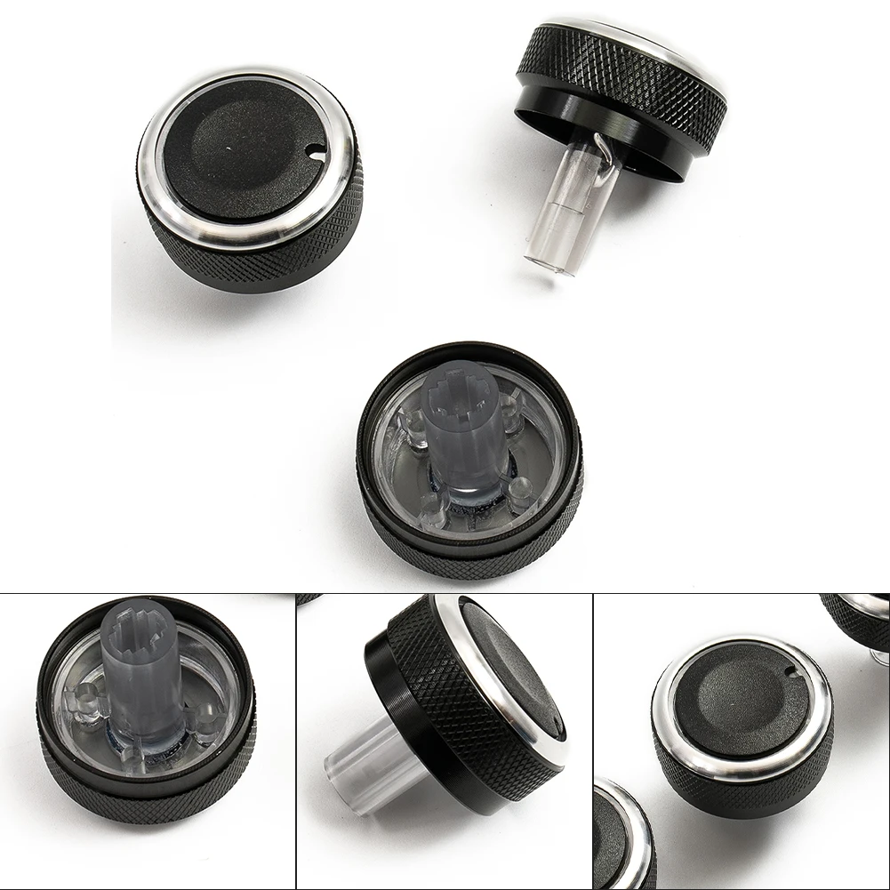 Alternatives A/C Knob Button Easy To Install Install Directly Knob M2 Replacement Replaces 3 Pcs/Set For Mazda 2