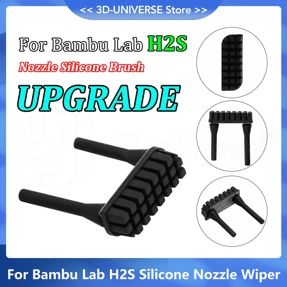 

Upgraded Silicone Nozzle Wiper Brush Compatible with Bambu Lab H2S 3D Printer Hotend accessories