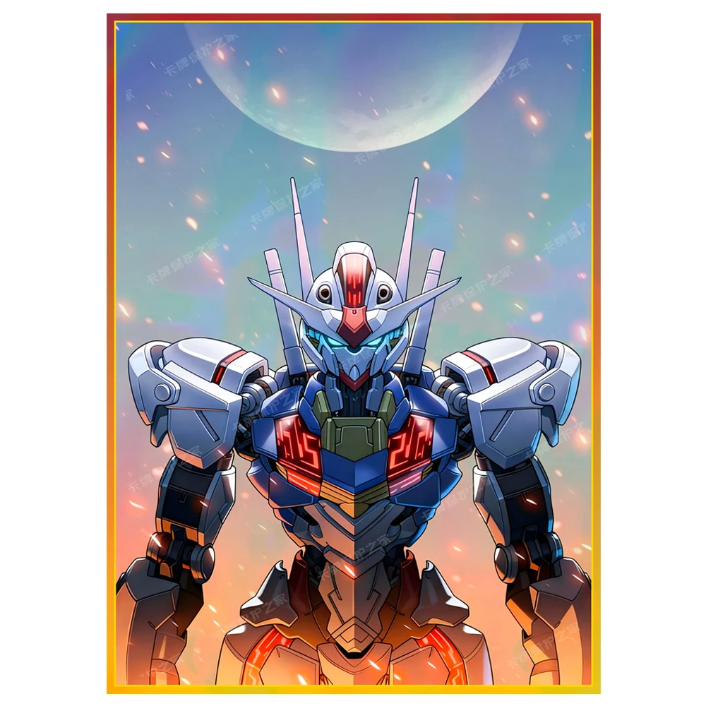 

60Pcs/set Diy Self Made Gundams Card Sleeves Ws Opcg Ptcg Tcg Gundams Card Protective Cover Anime Cards Gift Toys