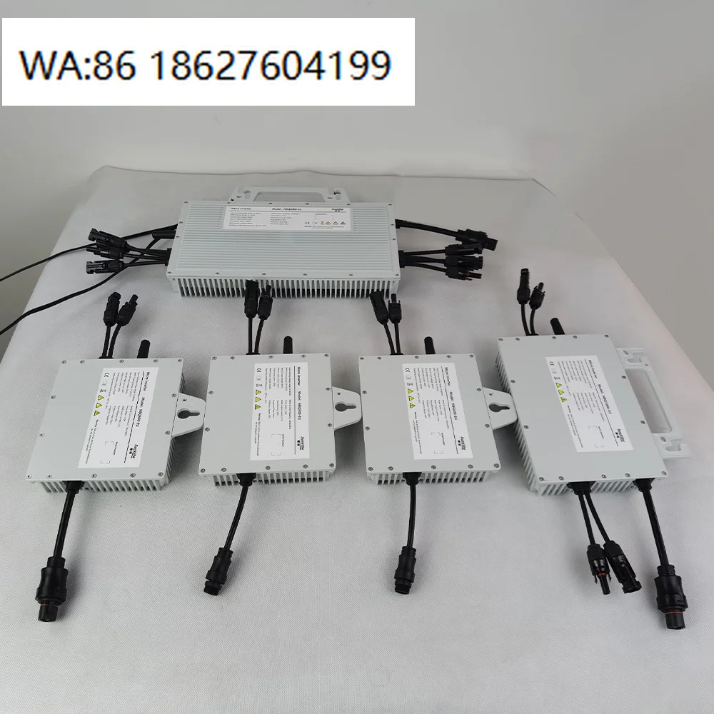 5+ Years Warranty APP Control 1000W Aluminum Micro Inverter IP65 50/60Hz Grid Tie Home DIY Solar Power Equipment