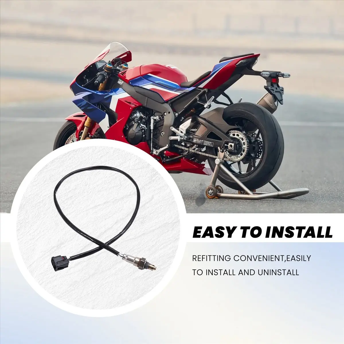#15K Automotive Parts & Accessories,for Honda Cbr1000rr-R Fireblade Sp Rear Exhaust Lambda Oxygen Sensor (Black)