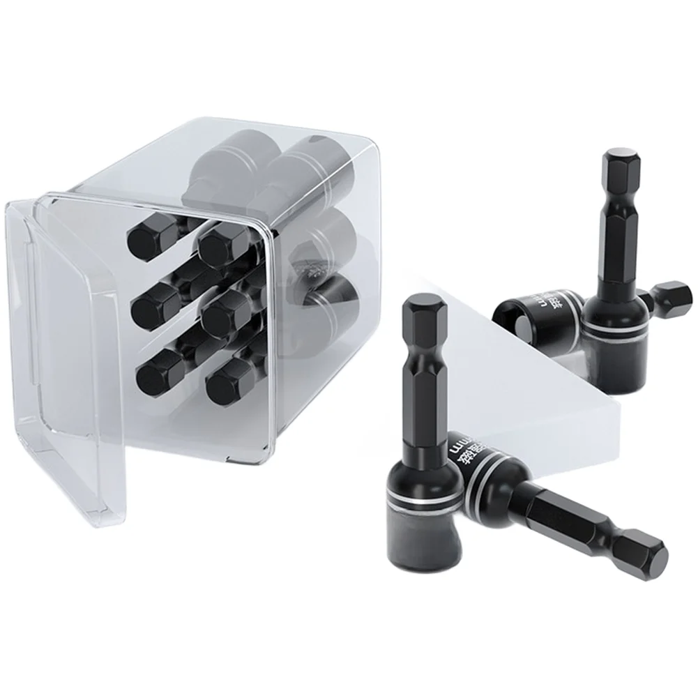 For Harsh Environments Black Magnetic Hex Bit Socket Strong Magnetic Socket Wrench Strong Magnetic Core Internal Concave Hexagon