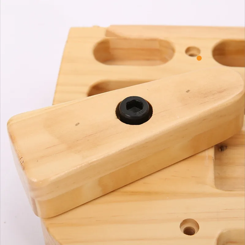 Home Rock Climbing Fingerboard for Doorway Fitness Climbing Bouldering Holds Strengthen Fingers and Upper Body Wooden Hangboards