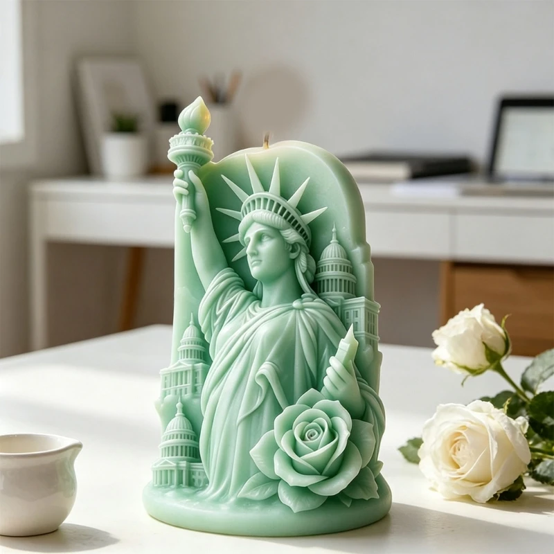 

F68D 3D Statue Of Embossing Silicone Molds For Resin Art Handmade Soap Chocolate and Anniversary Gift
