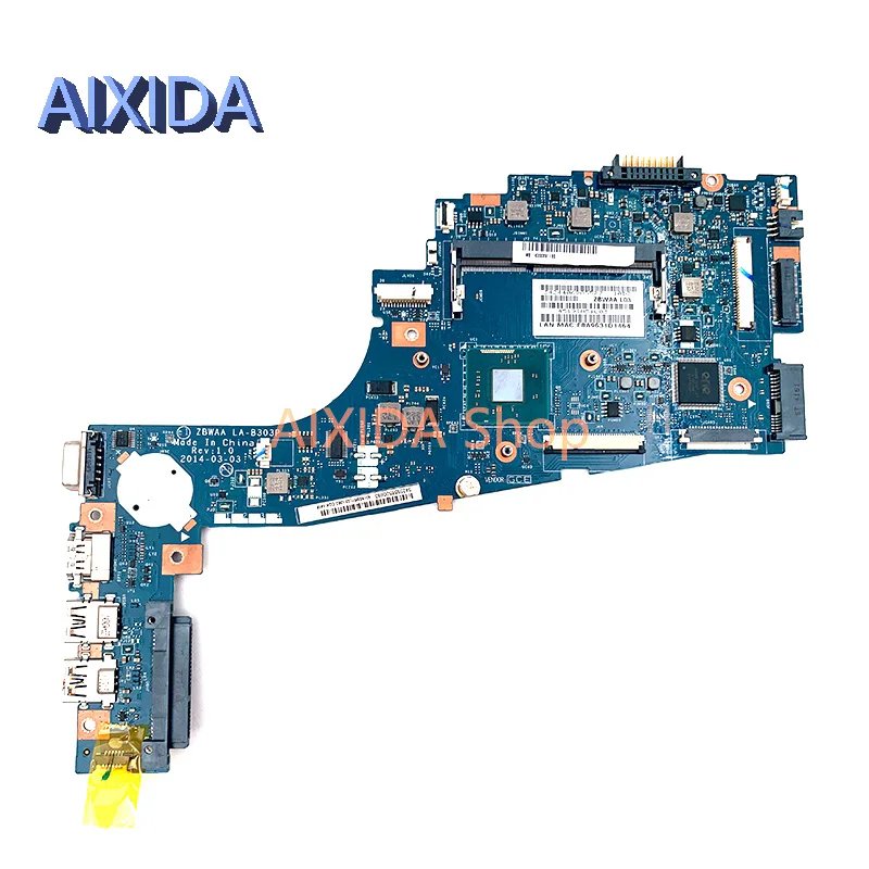 AIXIDA K000891450 K000891180 ZBWAA LA-B303P for TOSHIBA C50 C55 C50-B C55-B C50B C55B Laptop Motherboard N2830 N2840 CPU