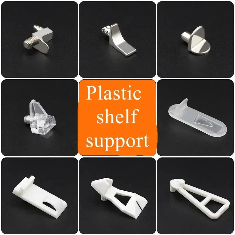 20pcs Furniture Wooden Board Glass Shelf Rest Support Holder Bracket Clip Clamp Pegs Pins Closet Cupboard Shoe Cabinet Seperator