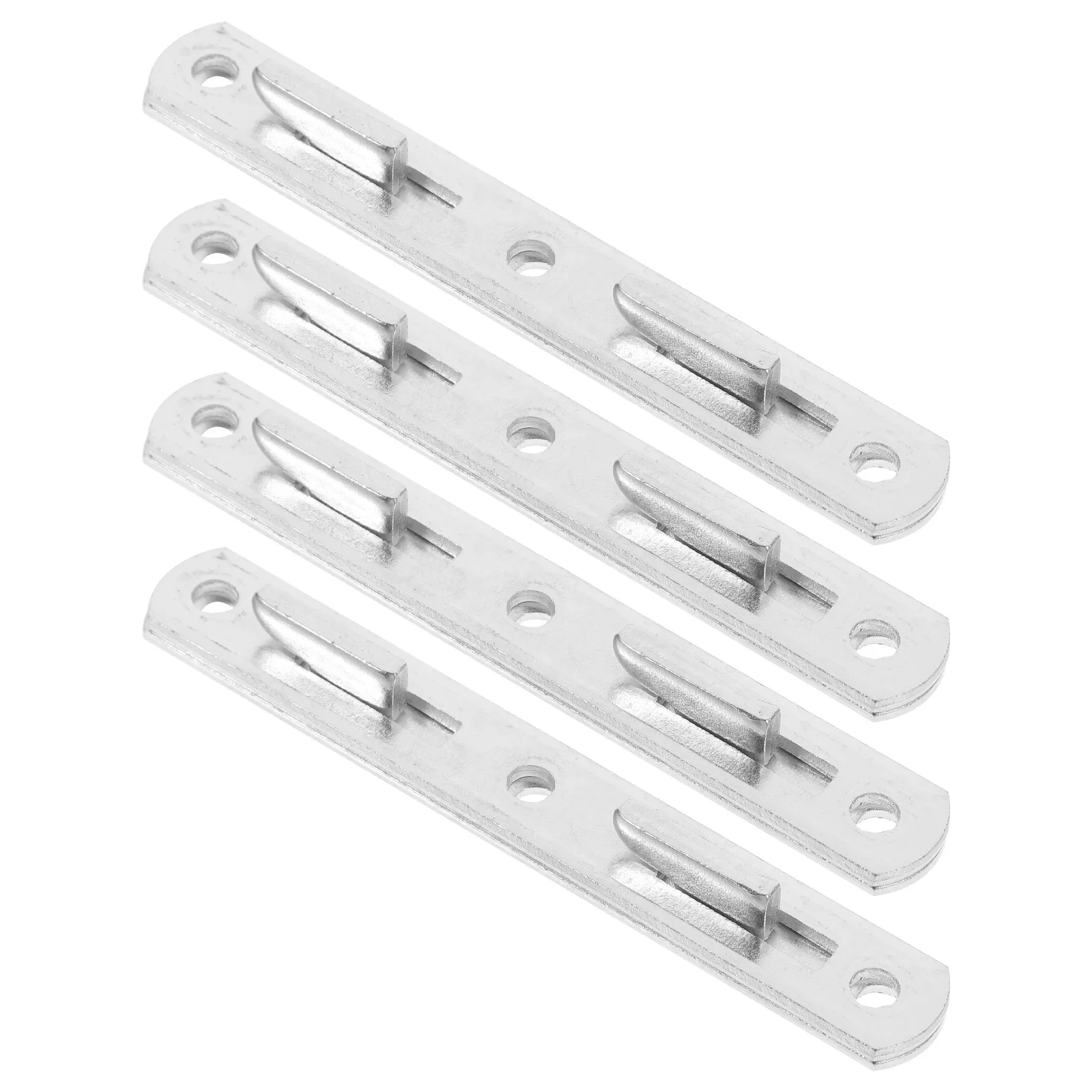 

4Pairs Bed Rail Bucket Thickened Large Size Heavy Duty Bed Frame Rail Brackets Connecting Fittings Furniture Accessories