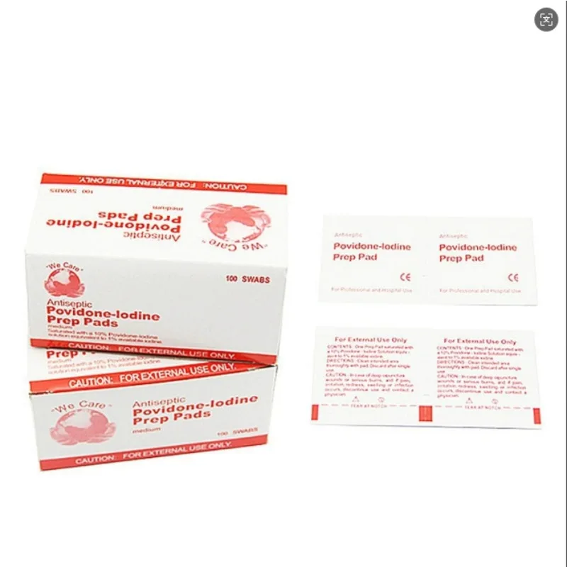 مناديل مبللة مطهرة باليود أو مستلزمات الإسعافات الأولية أو لتنظيف وتطهير الجروح والكشط عند السفر #6