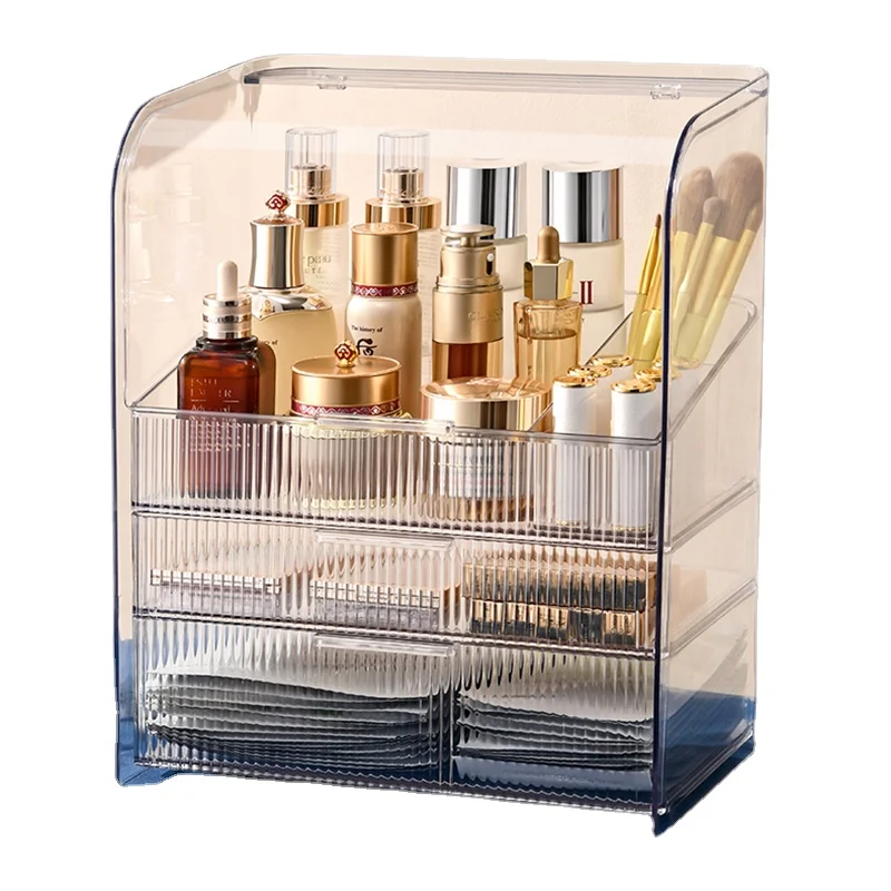 Empty Products Makeup Boxs Brush Transparent Acrylic Women Box Storage Organizer Perfume Rangement Maquillage Household Items