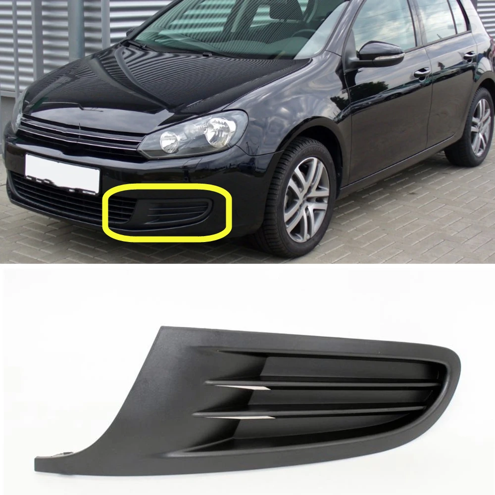 Left Side Fog Light Lamp Vent Grille Cover For VW Golf 6 MK6 2009 2010 2011 2012 2013 Golf Cabriolet 2012-2016 Car-Styling