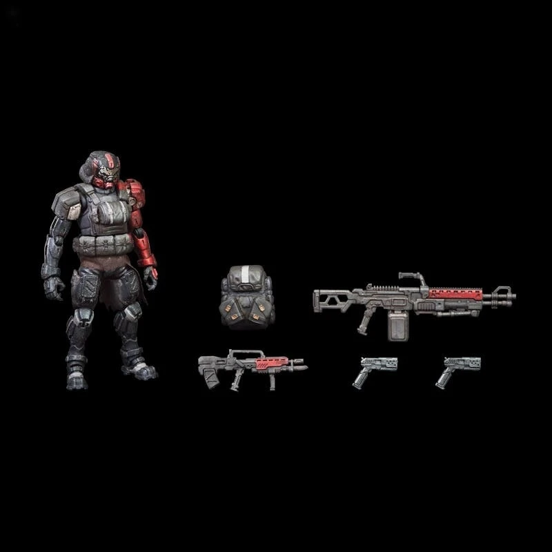 Acid Rain War FAV-A77 Omanga Black Sand Force Gotlett 1/18 3.75 Inch Finished Action Figure Military Model Collection