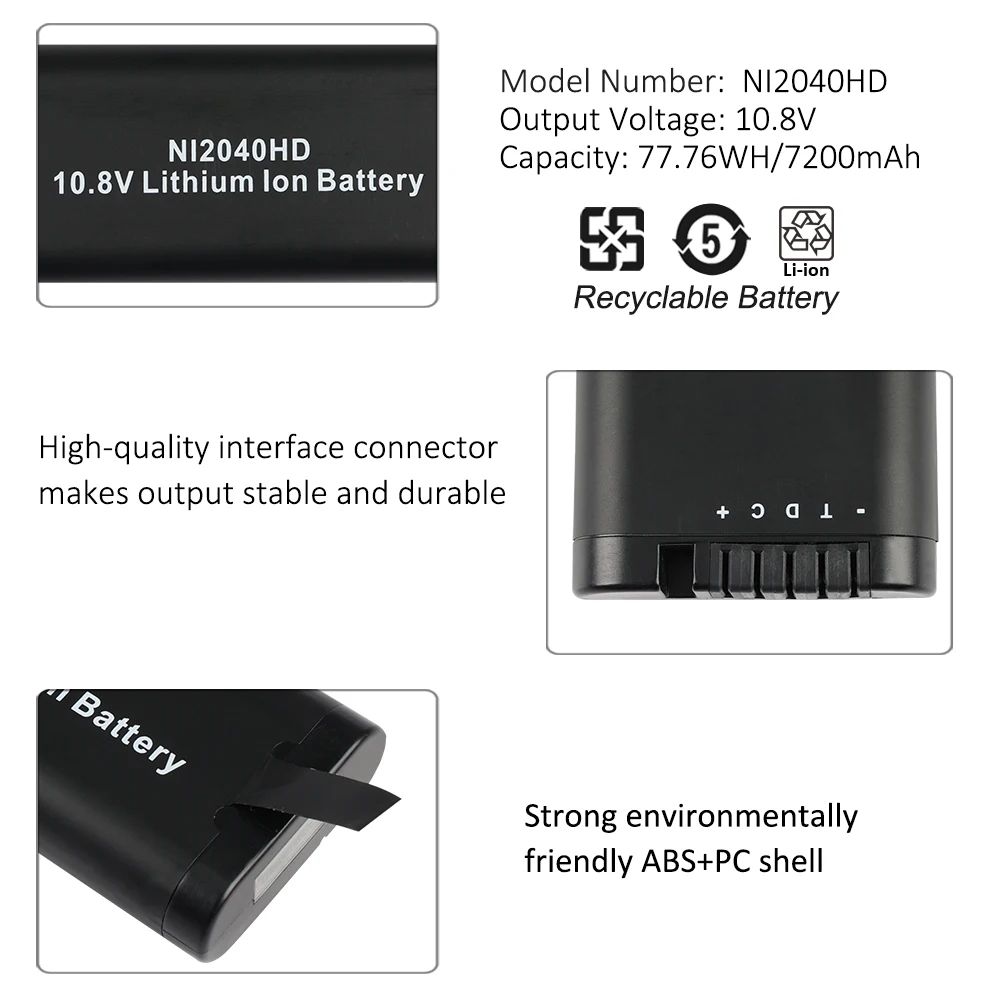 Imagem -06 - Bateria Inteligente Analisador de Espectro Verde 24g Energia Inspirada Ni2040ph Ni2040xd Ni2040ed29 Kingsener-ni2040 Ni2040hd