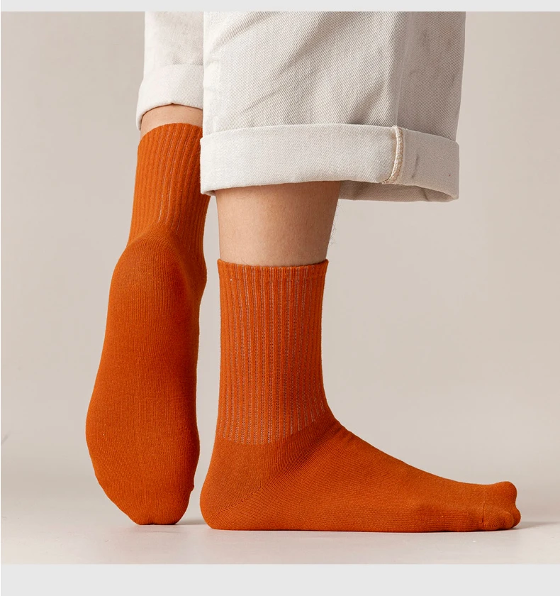 5/10 Pairs 95% Gekämmte Baumwolle Socken Männer Business Kleid Lange Socken Weiche Atmungsaktive Frühling Sommer Bunte Socke Für Mann 5 Paare/los – Detail 18