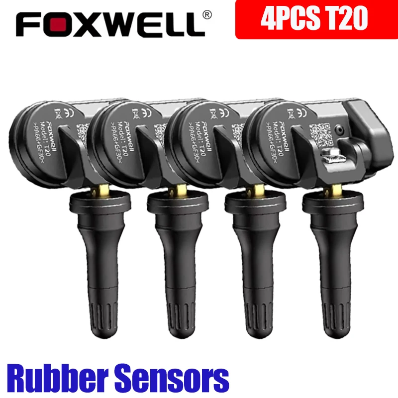 4pcs Foxwell T20 Sensors TPMS Sensor for Foxwell T1000 T2000 TS5000 I80TS Programming for Tire Pressure Monitoring System Tester