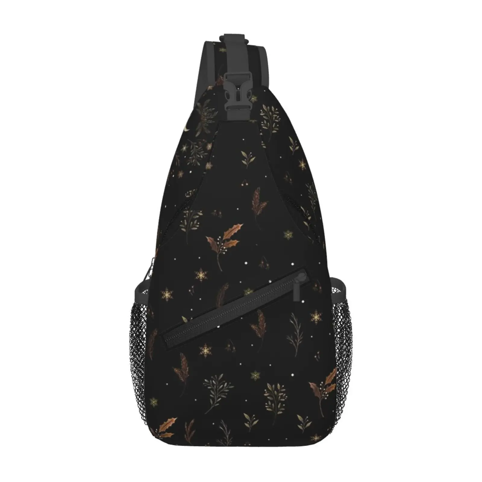 

Moonlit Garden Print Chest Bags Crossbody Sling Bag Travel Hiking Sports Backpack Casual Lightweight Daypack for Men Women