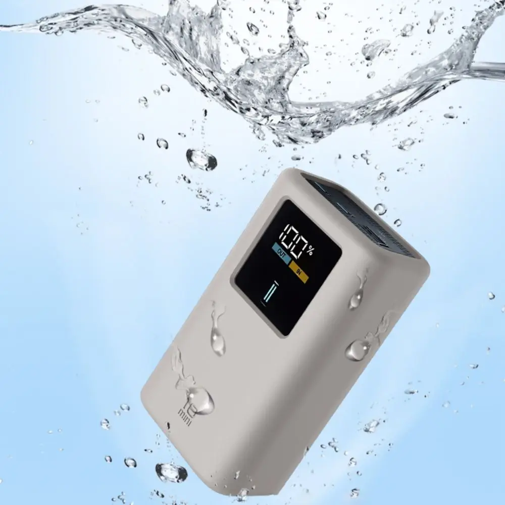 Capa de silicone à prova de choque, proteção macia e à prova de poeira, portátil com alça para cuktech modelo 10 mini 10000mah 55w power bank