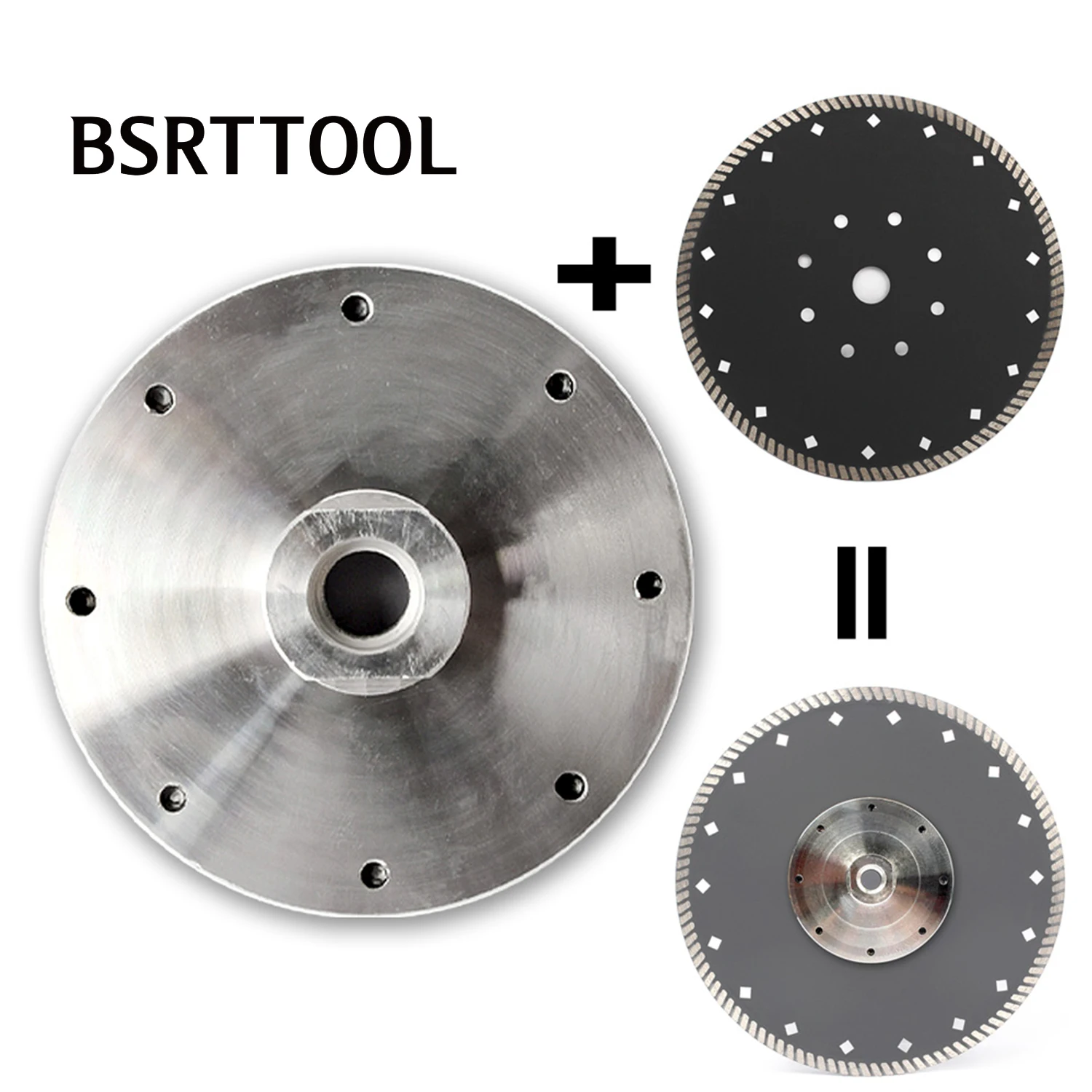 BSRTTOOL M14 Or 5/8-11 Flange Coupling Motor Guide Shaft Adapter For Saw Blade Fixed Aluminium Rigid Flange Adapter