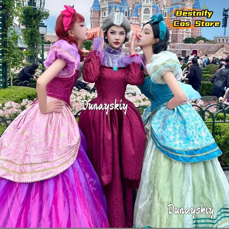 

CosplayStepmother Lady DaughterCos Tremaine Cosplay Costume French Aristocrat Dress Halloween Party Disguise for Adult Women cos