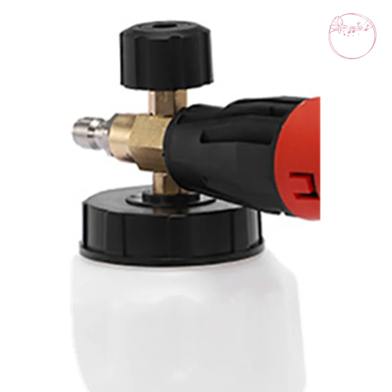 

High Pressure Foam Spray Gun 1L Capacity 1/4 Quick Connect Adjustable Nozzle For Car Wash Cleaning Snow Cannon