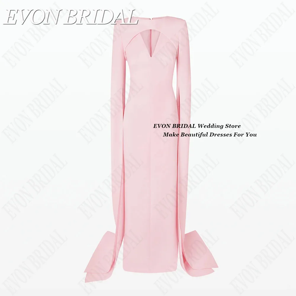 EVON BRIDAL Pink Satin Evening Dress 2024 Mermaid Formal Occasion Dresses Sexy Women vestidos de fiestas elegantes de noche