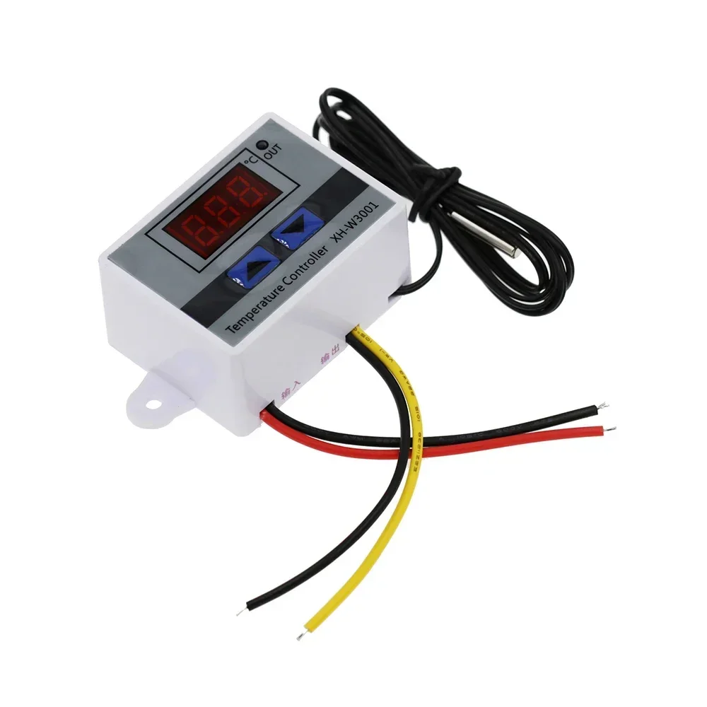 XH-W3001 Digital LED Temperature Controller Switch DC12V/ AC110-220V 10A Microcomputer Temperature Control Switch with Probe