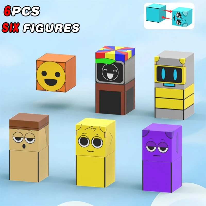 Bloc de construction magnétique Cube Mine World Set pour garçon fille enfant âgé de 3 ans + bricolage modèle enfants tige jouet sensoriel cadeau de noël