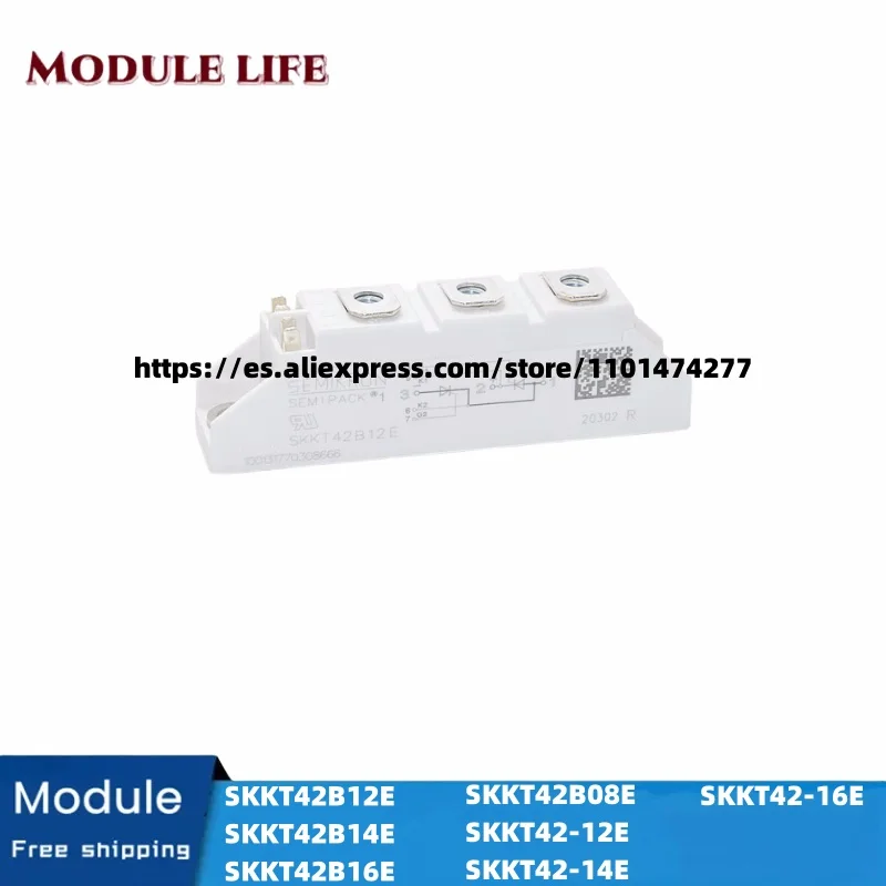 SKKT42B16E SKKT42B14E SKKT42B12E SKKT42B08E SKKT42/12E SKKT42/14E SKKT42/16E 100% new original thyristor IGBT module