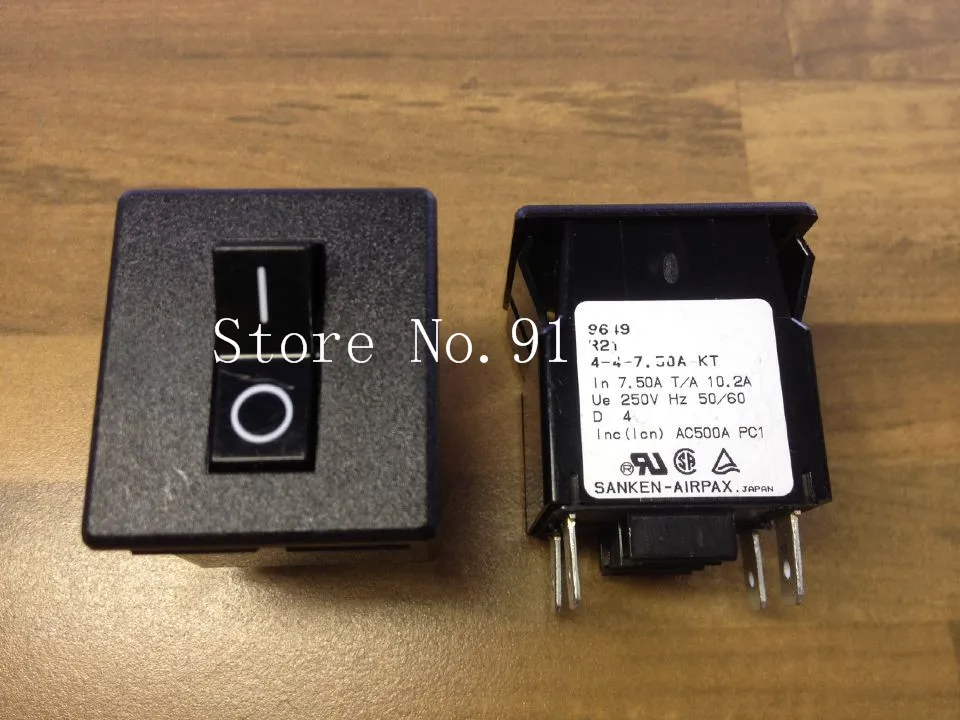 [ZOB] The United States AIRPAX Ebers R21 4-4-7.50A-KT breaker 2P7.5A genuine original equipment  --5pcs/lot