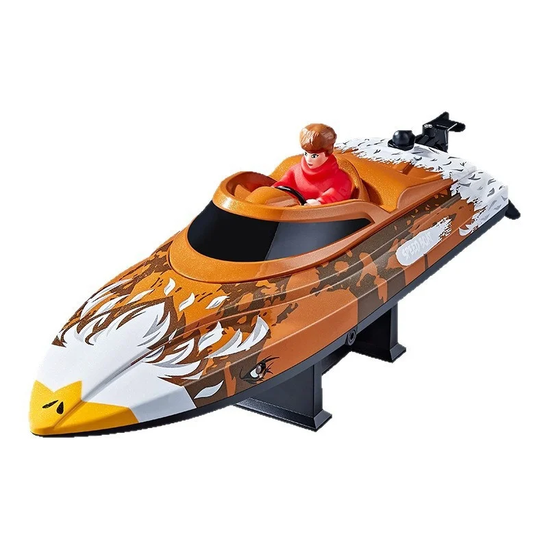 High-Speed RC Boat HJ822 2.4G Remote Control Cross-Border Fast Toy with Lights for Children Fun And Entertainment Water Play