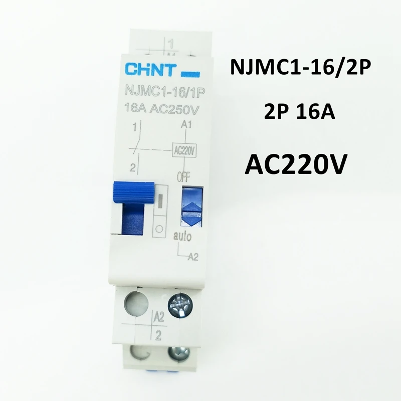 CHINT Citations d'impulsions NJMC1-16/2P 16A DC24V DC12V AC220V AC48V AC24V Citations