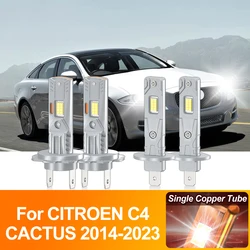 H7 LED Headlight Bulbs High Low Beam 40000LM Turbo Car Light 6000K For CITROEN C4 CACTUS 2014-2017 2018 2019 2020 2021 2022 2023